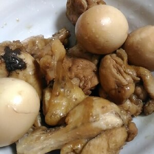 たまごと手羽元のうま煮